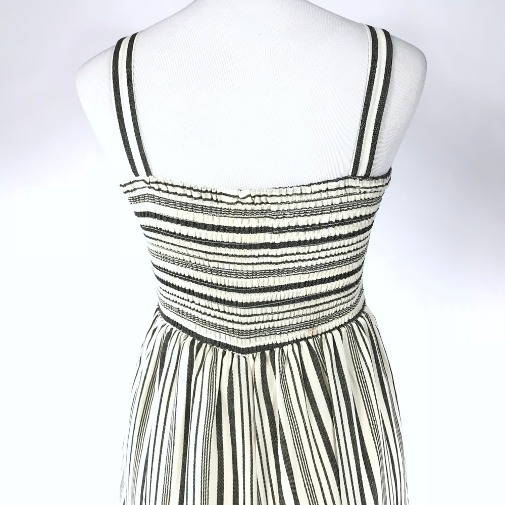 Price firm! Japna Gray White Striped Jumpsuit - Picture 6 of 8